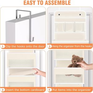 Over The Door Organizer 6 Tier Detachable Hanging <b>Storage</b> With Pockets For Bedroom Closet Organization - Product Image 3