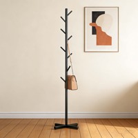 Porte-manteau moderne en métal, étagère à vêtements en fer avec rangement pour chaussures et cintres, pour l'ameublement de la maison, couloir et salon