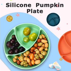 Assiette pour tout-petits en silicone sans BPA, à compartiments, avec base à ventouse, écologique, facile à nettoyer, pour repas d'enfants, vente en gros, faible MOQ - Product Image 5