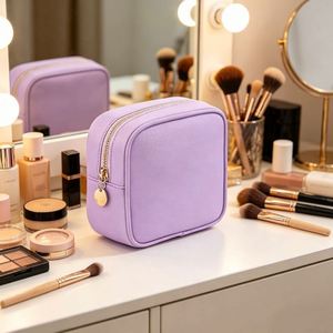 <b>Custom</b> Nylon Cosmetic Bag Multifunctional Portable Travel Toiletry Pouch <b>Lipstick</b> Organizer Skincare Jewelry Storage Case - Product Image 4