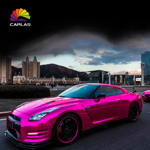 Vinilo Adhesivo para Automóviles Carlas de 1.52*30m, Color Cambiante, Cromo Dorado, para Envolver Vehículos, Pegatinas para Autos Usados - Product Image 5