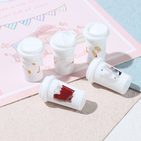 1:12 échelle maison de poupée miniature mini bjd poupée café boisson tasse à café et mini seau de nourriture pour la décoration de maison de poupée