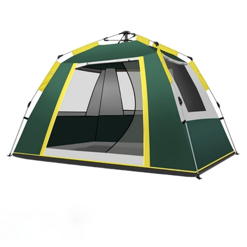 Tenda campeggio verde 1 porta 3 finestra