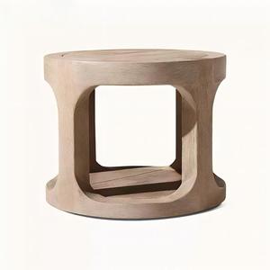 Modern Weather-resistant Teak <b>Outdoor</b> <b>Side</b> <b>Table</b> Set for Hotel Garden Poolside Villa hotel Patio Use - Product Image 1