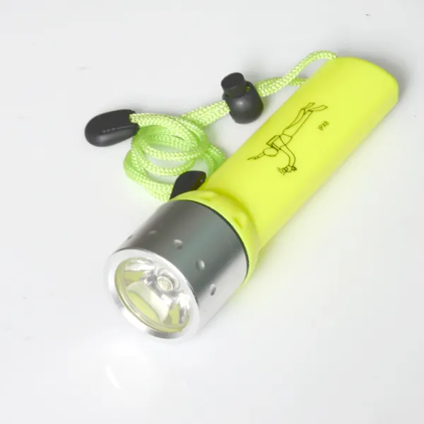 Plastic 4AA battery led waterproof diving flashlight with cree LED