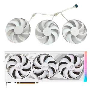 Ventilador de tarjeta gráfica de 105MM T129215BU CF1015U12D DC12V 0.55AMP para <span class=keywords><strong>ASUS</strong></span> <span class=keywords><strong>ROG</strong></span> <span class=keywords><strong>Strix</strong></span> <span class=keywords><strong>GeForce</strong></span> <span class=keywords><strong>RTX</strong></span> <span class=keywords><strong>4080</strong></span> <span class=keywords><strong>RTX</strong></span> 4090 versión OC blanca refrigeración - Product Image 1