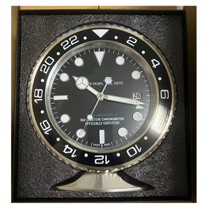 Horloge de <span class=keywords><strong>table</strong></span> créative nordique en verre <span class=keywords><strong>bleu</strong></span>, grande horloge de luxe en métal minimaliste, décoration moderne pour la maison, horloge de bureau, Reloj Pared, Horloge - Product Image 1