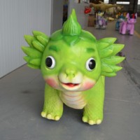 Cetnology Équipement d'attraction pour parc d'aventure intérieur/extérieur pour enfants, animatronique en acier grandeur nature à monnayeur, thème dessin animé