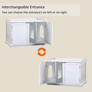 Caja de arena para gatos, mueble de baño oculto para gatos grandes, caja de arena escondida a prueba de perros - Product Image 5