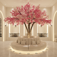 Arbre artificiel de cerisier en fleurs de 3 m, plante artificielle pour la décoration de restaurant, café, vitrine