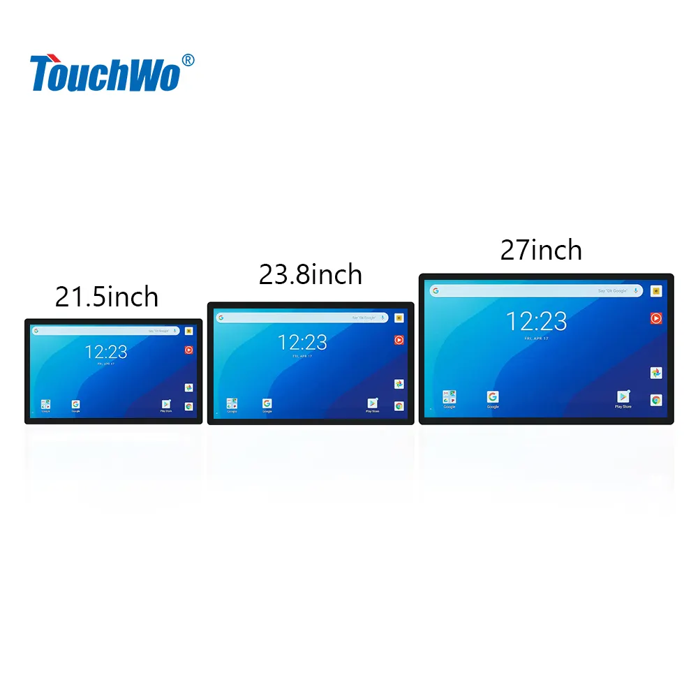 TouchWo 10 points capacitive ratio industrial display lcd touch screen monitor panel pc with android system capacitive touch
