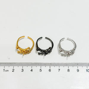 WENCHI S925 แท่นวางแหวนเงินพร้อมลูกปัดขนาด 9-13 มม. DIY อุปกรณ์เสริมไข่มุกเครื่องประดับแฟชั่นขนาด 25 มม. ตัวเว้นระยะ รุ่น 11982 จีน - Product Image 3