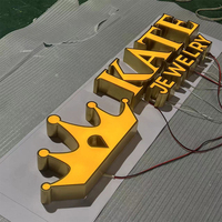 Fabricante personalizado impermeable Led iluminado al aire libre luz 3D letras de Canal Tienda señales frontales para tienda