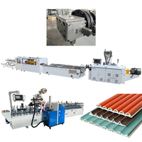 Machine de fabrication de panneaux muraux alvéolés en PVC/WPC à grande vitesse SJSZ 65/132, ligne de production de persiennes avec conception de moule gratuite