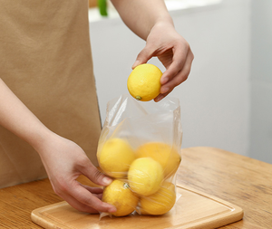 <b>Packaging</b> Bag Supermarket Flat Clear PE Side Gusset Shopping Bag <b>Biodegradable</b> Produce Bag on Roll for Exhibition - Product Image 4