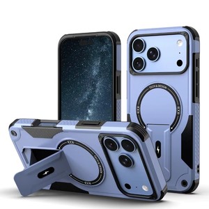 Funda Protectora para Teléfono con Soporte Plegable, TPU Suave + PC Rígido, para iPhone 17 18 Pro Max 15 14 13 12 16 Pro Max, Cubierta Trasera Magnética - Product Image 6