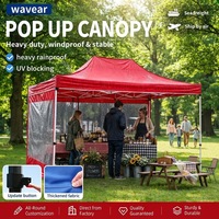 Tente extérieure imperméable sur mesure en gros avec auvent anti-UV robuste pour les expositions sportives et le camping