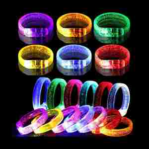 Pulsera LED de Plástico Luminosa Recargable, Duradera, Reutilizable y Portátil para Fiestas de Cumpleaños, Navidad, Bodas, Adolescentes - Product Image 2