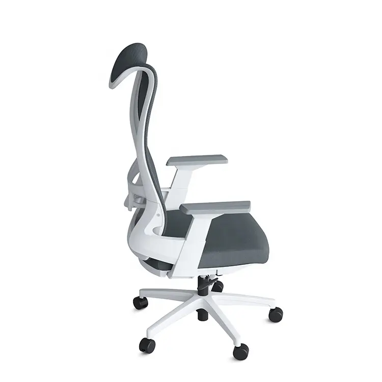 Sedia direzionale ergonomica per ufficio con supporto lombare girevole con schienale alto