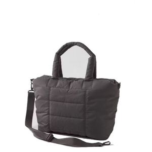 Sac fourre-tout matelassé en nylon imperméable avec logo personnalisé CDHAT, fermeture éclair, durable, portable, bandoulière, sac de shopping, sac bandoulière en sangle - Product Image 2