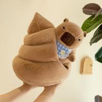 Peluche Capybara en Gros Ultra Douce en Coton PP Brodé, Coussin Apaisant Anti-Stress pour Anniversaire