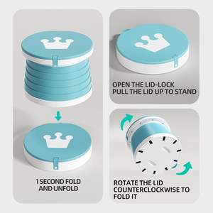 Nuevo Producto: Asiento de Inodoro Plegable y Extensible para Bebés, Asiento de Viaje Plegable, Asiento de Emergencia de Plástico Plegable para Niños - Product Image 3