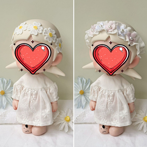 ชุดตุ๊กตาฤดูใบไม้ผลิฤดูร้อนแบบดั้งเดิมสำหรับ<span class=keywords><strong>ตุ๊กตา</strong></span> Zsiga OB24 ขนาด 10 ซม./24 ซม. ชุดเดรสลูกไม้สีขาวสำหรับ<span class=keywords><strong>ตุ๊กตา</strong></span>โปเตโท ชุดอุปกรณ์เสริมตุ๊กตา BJD ขนาด 1/6 ขายส่ง - Product Image 3