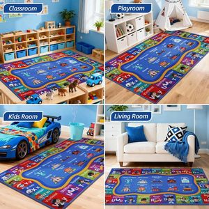Sala de juegos de gran tamaño para niños, alfombra educativa antideslizante, lavable, alfombra para guardería, alfombrilla para el suelo para el aula de niños pequeños - Product Image 6