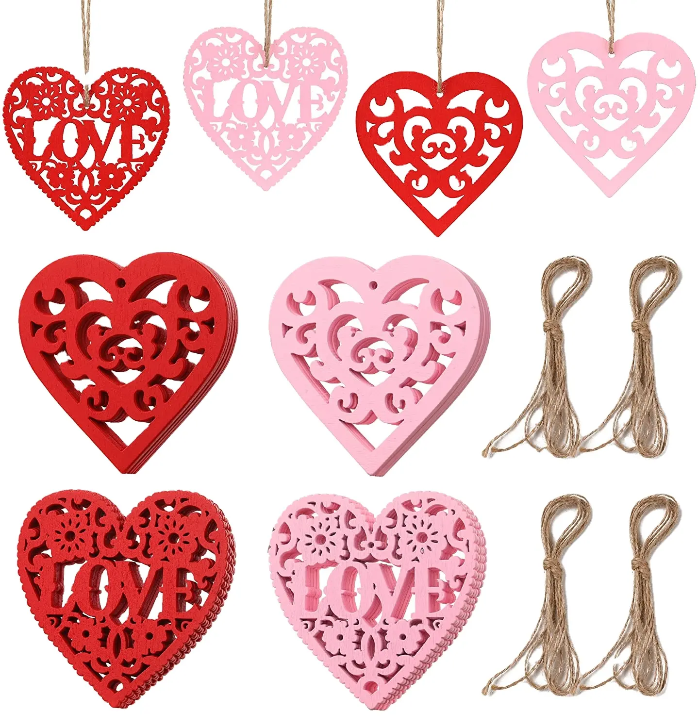 Chip Holle Hart Valentijnsdag Decoratie Diy Ambachten Hartvormig Houten 10Cm Huisdecoratie Europa Hout Mijn Liefde 3Mm Populier