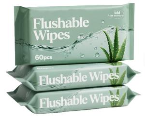 Lingettes biodégradables de haute qualité à marque privée, lingettes humides jetables dans les toilettes, lingettes nettoyantes organiques et naturelles - Product Image 4