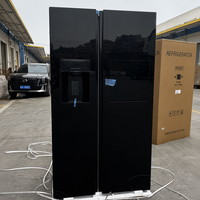 Réfrigérateur-congélateur à fréquence variable de grande capacité 613L pour usage domestique et commercial avec machine à glaçons