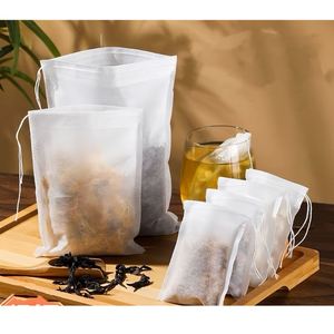 Tea Bag Design Biodegradable Non Woven Drawstring Empty Tea Bags Loose <b>Leaf</b> Tea Filter Bag - Product Image 6