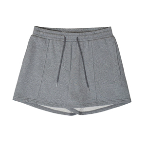 Short pour femme 100% coton 360GSM French Terry, coupe décontractée élastique - Product Image 1