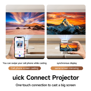 Proyector Inteligente Portátil S6 Full HD 1080P 4K, Mini Cine en Casa, Proyector <span class=keywords><strong>de</strong></span> Video LCD LED, Películas 4K, Android 9.0, Wifi - Product Image 6