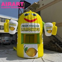 Kiosque gonflable sur le thème du pain/des desserts, tente de promotion gonflable pour l'été, kiosque alimentaire gonflable géant