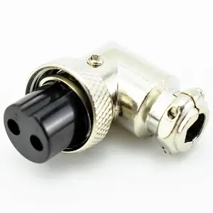 90 Degrees Bend Connector M16 Plug GX16 Male 2-Pin 3-Pin 4-Pin 5-Pin 6-Pin 7-Pin 8-Pin 9-Pin