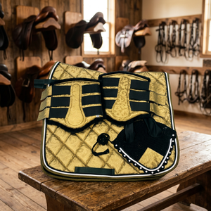 BRAND ZONE 25MM Thick Dressage Saddle Pad Memory Foam Padding Breathable Mesh Lining Synthetic Shell for <b>Equestrian</b> Sports - Product Image 3
