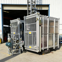 Monte-charge électrique à double cage avec moteur, hauteur de levage de 150 m et vitesse de 33 m/min pour la construction de ponts, l'utilisation dans les mines et les cheminées