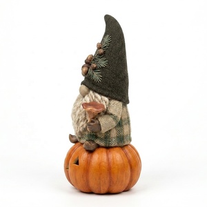 La fábrica de decoración de Halloween personalizada produce figuritas de farol de enano y calabaza, figuritas de Gnomo de <span class=keywords><strong>jardín</strong></span>, figura de Anime - Product Image 5