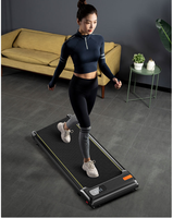 Tapis de marche ultra-plat et silencieux sous le bureau, moteur sans balais, équipement de fitness pour la maison et le bureau avec télécommande