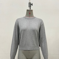 Pull en tricot fin à manches longues pour femme Vinnie, personnalisable OEM & ODM, vêtements pour femme de haute qualité