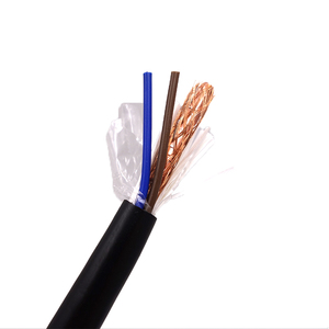 OEM CCS CCA COPPER BC <span class=keywords><strong>RG59</strong></span> 2 <span class=keywords><strong>DC</strong></span> 2c siamois RG6 avec alimentation 0.75mm2 RG58 Economy + 2x0.50 75 Ohm CCTV Camera Coaxial Cable - Product Image 3
