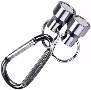 Fabrik Großhandel Verriegelung Rotierende Karabiner Karabiner haken Dreh clips Feder Werbe Magnetische Schlüssel anhänger & Karabiner - Product Image 4