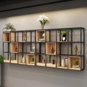 Estantería de viento de hierro Industrial moderna colgante de pared de varios pisos para restaurante Loft Bar muebles decoración multifuncional - Product Image 2