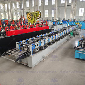 Máquina para fabricar vigas de estante de supermercado Wadley, máquina formadora de rollos de tubo cuadrado galvanizado, componentes de núcleo de Motor PLC - Product Image 6