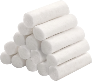 Dental Gauze Rolls Cottons Pads, Nosebleed Kit Accessories #2 Medium 1.5" Mouth Gauze <strong>Nose</strong> Plugs for Dental Clinic, Household - Product Image 1