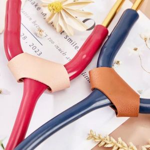 Stethoscope <b>Name</b> <b>Tags</b> PU Leather Stethoscope Protective Label Sign <b>Name</b> Id Marker Doctor Nurse Accessories - Product Image 2
