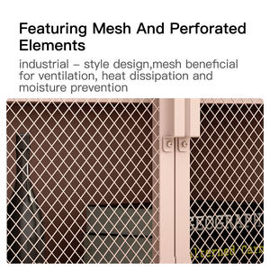 4-türiges Metall Schließfach TV-Schrank Regal Industries tahl Lagerung TV-Ständer für Wohnzimmer Schlafzimmer Garage Büro in Pink - Product Image 6