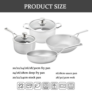 Olla de titanio con nanotecnología sin PFAS TIANXING, juego de <span class=keywords><strong>ollas</strong></span> de acero inoxidable con revestimiento completo, olla para sopa antiadherente y <span class=keywords><strong>no</strong></span> tóxica - Product Image 5