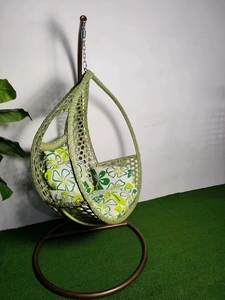 Оптовая продажа садовая мебель в форме яйца плетеное патио качели из ротанга Подвесные качели стул для улицы - Product Image 6